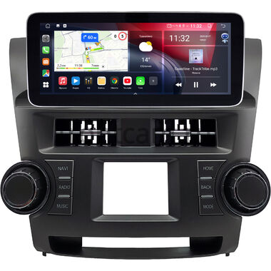 Toyota Highlander 2 (U40) 2007-2013 (Вид 1) 12.3 дюйма Canbox GT1232-0528 на Android 10 (CarPlay, 2/32, DSP, QLed) Mercedes Style