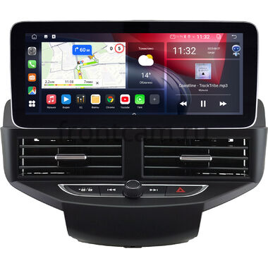 Ford Fiesta (Mk6) 2008-2019 (черная) 12.3 дюйма Canbox GT1232-1539 на Android 10 (CarPlay, 2/32, DSP, QLed) Mercedes Style