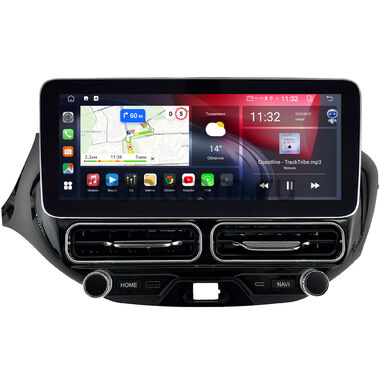 Lada Vesta SW Cross, Vesta 2015-2022 (для авто без Enjoy, Вид 3)  12.3 дюйма Canbox GTR1232-1687 на Android 10 (CarPlay, 4/64, DSP, QLed) Mercedes Style