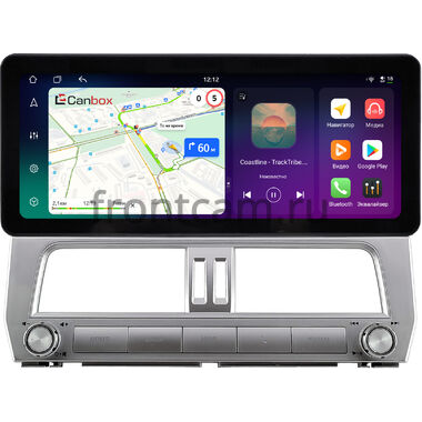 Toyota Land Cruiser Prado 150 2017-2024 (Тип 1) левый руль, 12.3 дюйма Canbox PRO-Line 4312-0073 на Android 13 (4G-SIM, 8/256, DSP, QLed) Audi Style