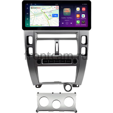 Hyundai Tucson 2004-2010 (серебрянная) 12.3 дюйма Canbox PRO-Line 4311-0586 на Android 13 (4G-SIM, 6/128, DSP, QLed) Audi Style
