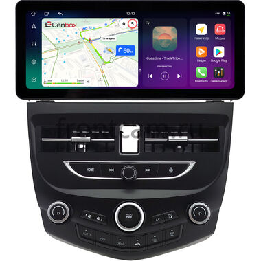 Honda Accord 7 2002-2008 12.3 дюйма Canbox H-Line 8818-1415 на Android 14 (4G-SIM, 6/128, DSP, QLed) Audi Style