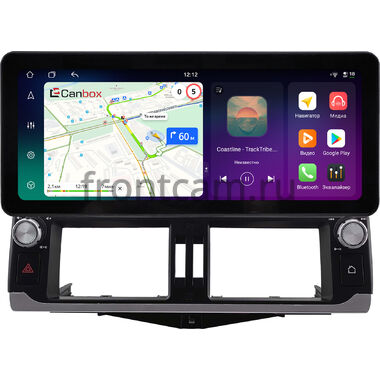Toyota Land Cruiser Prado 150 2009-2013 (для авто без монитора, Тип 1) 12.3 дюйма Canbox PRO-Line 4312-2541 на Android 13 (4G-SIM, 8/256, DSP, QLed) Audi Style