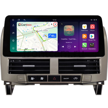 Lexus RX 300, RX 330, RX 350, RX 400h 2003-2009 (золотистая) 12.3 дюйма Canbox PRO-Line 4332-0006 на Android 13 (4G-SIM, 8/256, DSP, QLed) BMW Style