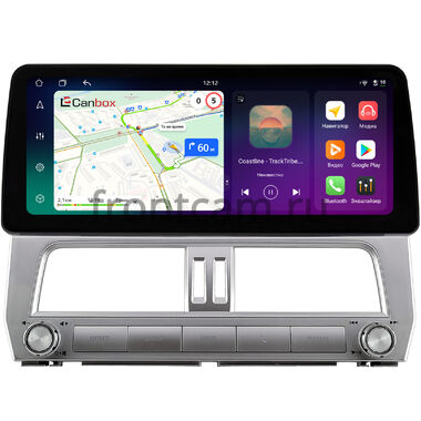 Toyota Land Cruiser Prado 150 2017-2024 (Тип 1) левый руль, 12.3 дюйма Canbox PRO-Line 4333-0073 на Android 13 (4G-SIM, 12/256, DSP, QLed) BMW Style