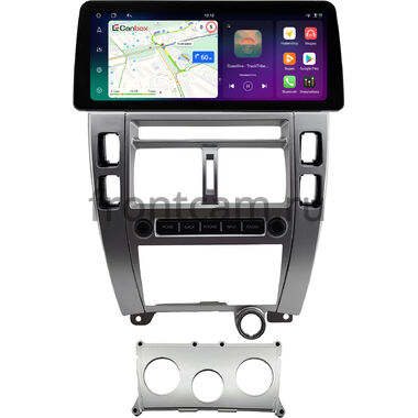 Hyundai Tucson 2004-2010 (серебрянная) 12.3 дюйма Canbox PRO-Line 4332-0586 на Android 13 (4G-SIM, 8/256, DSP, QLed) BMW Style