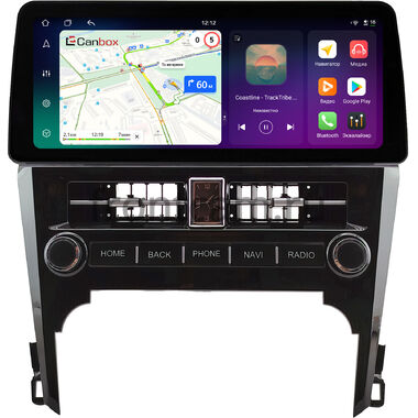 Toyota Camry XV50 2011-2014 12.3 дюйма Canbox PRO-Line 4330-0616 на Android 13 (4G-SIM, 4/64, DSP, QLed) BMW Style