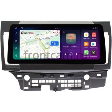 Mitsubishi Lancer 10 2007-2017 (для авто с Rockford) 12.3 дюйма Canbox PRO-Line 4332-1047 на Android 13 (4G-SIM, 8/256, DSP, QLed) BMW Style