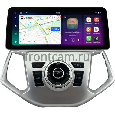 Ford Ecosport 2014-2018 (серебряная) 12.3 дюйма Canbox H-Line 8810-1636 на Android 14 (4G-SIM, 8/128, DSP, QLed) BMW Style