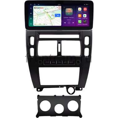 Hyundai Tucson 2004-2010 (черная) 12.3 дюйма Canbox H-Line 8863-0584 на Android 14 (4G-SIM, 8/128, DSP, QLed) Mercedes Style
