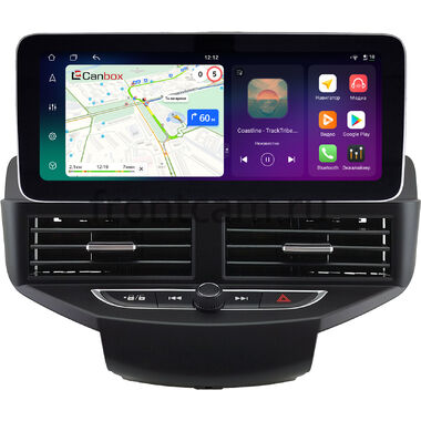 Ford Fiesta (Mk6) 2008-2019 (черная) 12.3 дюйма Canbox H-Line 8863-1539 на Android 14 (4G-SIM, 8/128, DSP, QLed) Mercedes Style