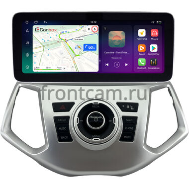 Ford Ecosport 2014-2018 (серебряная) 12.3 дюйма Canbox H-Line 8863-1636 на Android 14 (4G-SIM, 8/128, DSP, QLed) Mercedes Style