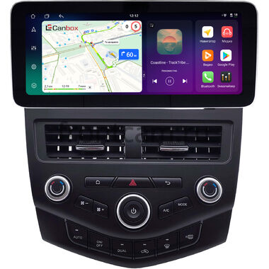 Honda Accord 7 2002-2008 12.3 дюйма Canbox PRO-Line 4340-2286 на Android 13 (4G-SIM, 4/64, DSP, QLed) Mercedes Style