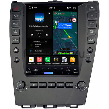 Lexus ES 5 2006-2012 (для авто с монитором) Canbox H-Line (Tesla style) 9.7 дюймов 6/128 6623-1312-115 на Android 14 (4G-SIM, DSP, QLed)