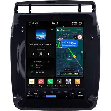 Volkswagen Touareg 2 2010-2018 (глянцевая) Canbox H-Line (Tesla style) 9.7 дюймов 4/64 6622-1312-119 на Android 14 (4G-SIM, DSP, QLed)