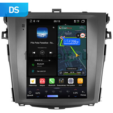 Toyota Corolla 10 2006-2013 Canbox H-Line (Tesla style) 9.7 дюймов 6/128 6623-1312-12 на Android 14 (4G-SIM, DSP, QLed)