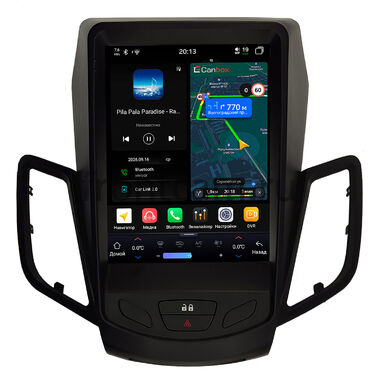 Ford Fiesta (Mk6) 2008-2019 Canbox H-Line (Tesla style) 9.7 дюймов 6/128 6623-1312-124 на Android 14 (4G-SIM, DSP, QLed)