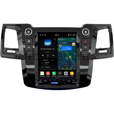 Toyota Fortuner, Hilux 7 2004-2015 (глянцевая, для авто с климатом) Canbox H-Line (Tesla style) 9.7 дюймов 4/64 6622-1312-125 на Android 14 (4G-SIM, DSP, QLed)
