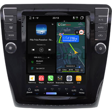 Skoda Superb 2 (B6) 2008-2015 Canbox H-Line (Tesla style) 9.7 дюймов 6/128 6623-1312-144 на Android 14 (4G-SIM, DSP, QLed)