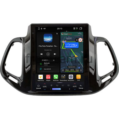Jeep Compass 2 2017-2026 Canbox H-Line (Tesla style) 9.7 дюймов 6/128 6623-1312-155 на Android 14 (4G-SIM, DSP, QLed)