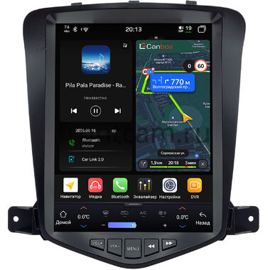 Chevrolet Cruze 2008-2012 Canbox H-Line (Tesla style) 9.7 дюймов 4/64 6622-1312-157 на Android 14 (4G-SIM, DSP, QLed)