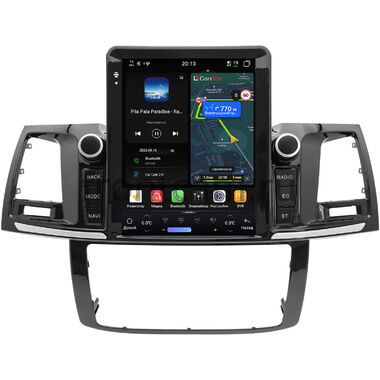 Toyota Fortuner, Hilux 7 2004-2015 (авто без климат-контроля) Canbox H-Line (Tesla style) 9.7 дюймов 6/128 6623-1312-158 на Android 14 (4G-SIM, DSP, QLed)