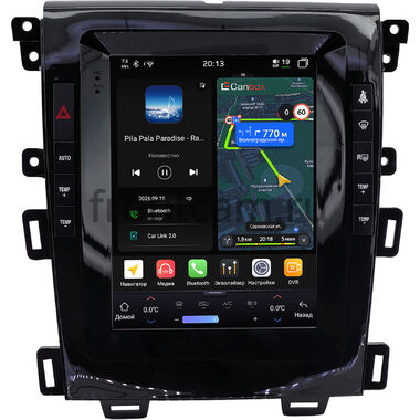 Ford Edge 2010-2014 (глянцевая) Canbox H-Line (Tesla style) 9.7 дюймов 4/64 6622-1312-169 на Android 14 (4G-SIM, DSP, QLed)