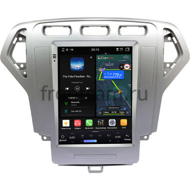 Ford Mondeo 4 2006-2010 (серебряная) Canbox H-Line (Tesla style) 9.7 дюймов 6/128 6623-1312-190 на Android 14 (4G-SIM, DSP, QLed)