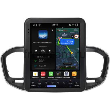 Lada Vesta (NG) 2022-2026, Aura 2024-2026 Canbox H-Line (Tesla style) 9.7 дюймов 6/128 6623-1312-195 на Android 14 (4G-SIM, DSP, QLed)