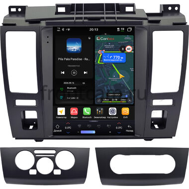 Nissan Tiida 2004-2013 (черная, тип 1) Canbox H-Line (Tesla style) 9.7 дюймов 6/128 6623-1312-23 на Android 14 (4G-SIM, DSP, QLed)