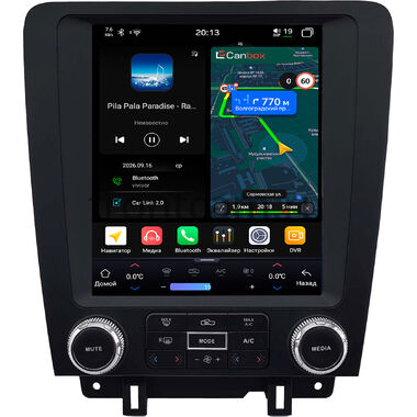 Ford Mustang 5 2009-2014 Canbox H-Line (Tesla style) 9.7 дюймов 6/128 6623-1312-230 на Android 14 (4G-SIM, DSP, QLed)