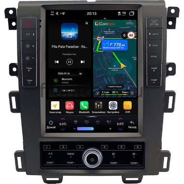 Ford Edge 2013-2015 (Тип 1) Canbox H-Line (Tesla style) 9.7 дюймов 8/128 6624-1312-244 на Android 14 (4G-SIM, DSP, QLed)