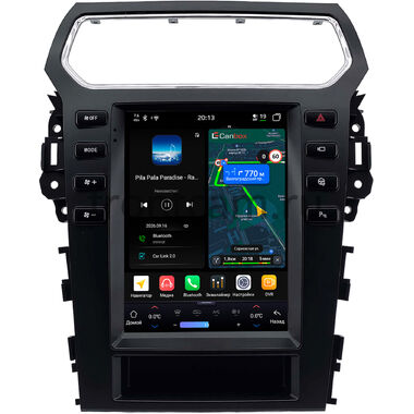 Ford Explorer 5 2010-2019 (can BSJ) Canbox H-Line (Tesla style) 9.7 дюймов 6/128 6623-1312-259 на Android 14 (4G-SIM, DSP, QLed)