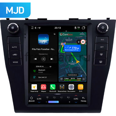 Toyota Camry XV40 2006-2011 Canbox H-Line (Tesla style) 9.7 дюймов 8/128 6624-1312-67 на Android 14 (4G-SIM, DSP, QLed)