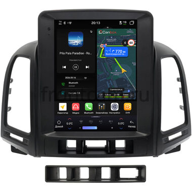 Hyundai Santa Fe 2 2005-2012 Canbox H-Line (Tesla style) 9.7 дюймов 6/128 6623-1312-91 на Android 14 (4G-SIM, DSP, QLed)