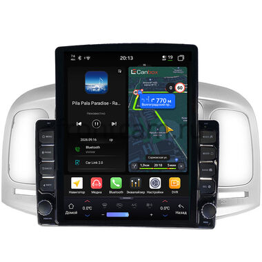 Hyundai Verna 2005-2010 Canbox H-Line 6613-9-069 на Android 14 (4G-SIM, 6/128, DSP, QLed, Tesla)