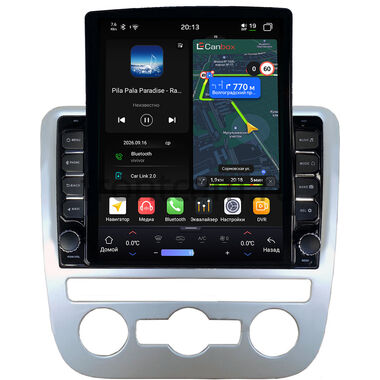 Volkswagen Scirocco 2008-2014 (для авто с автоматическим климатом) Canbox H-Line 6613-9-1244 на Android 14 (4G-SIM, 6/128, DSP, QLed, Tesla)