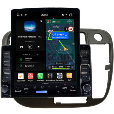 Honda Civic 6 1995-2000 (авто без климат-контроля, правый руль) Canbox H-Line 6612-9-226 на Android 14 (4G-SIM, 4/64, DSP, QLed, Tesla)