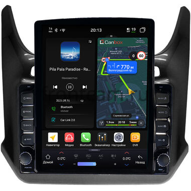 Chevrolet Cobalt 2 2011-2026 (черный глянец) Canbox H-Line 6613-9-408 на Android 14 (4G-SIM, 6/128, DSP, QLed, Tesla)