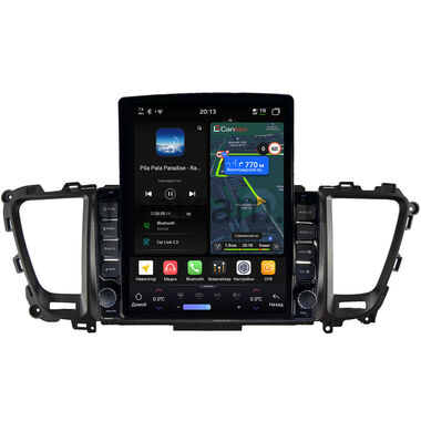 Kia Carnival 3 2014-2021 Canbox H-Line 6612-9-520 на Android 14 (4G-SIM, 4/64, DSP, QLed, Tesla)
