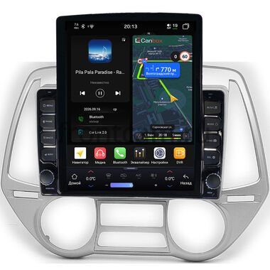 Hyundai i20 2008-2012 (с климат-контролем) Canbox H-Line 6613-9-677 на Android 14 (4G-SIM, 6/128, DSP, QLed, Tesla)