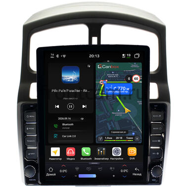 Hyundai Santa Fe 2000-2006, Santa Fe (Classic) 2007-2013 Canbox H-Line 6612-9-223 на Android 14 (4G-SIM, 4/64, DSP, QLed, Tesla)