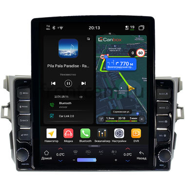 Toyota Corolla (E150) 2006-2013 (серая, без воздуховодов) Canbox H-Line 6612-9038 на Android 14 (4G-SIM, 4/64, DSP, QLed, Tesla)