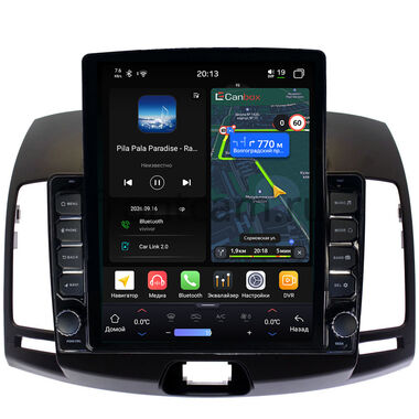 Hyundai Elantra 4 (HD) 2006-2011 (темно-серая) Canbox H-Line 6612-9077 на Android 14 (4G-SIM, 4/64, DSP, QLed, Tesla)