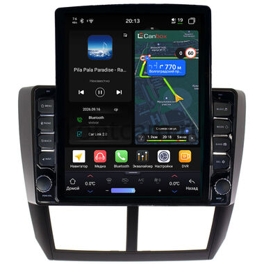 Subaru Forester 3, Impreza 3 2007-2013 Canbox H-Line 6613-9080 на Android 14 (4G-SIM, 6/128, DSP, QLed, Tesla)
