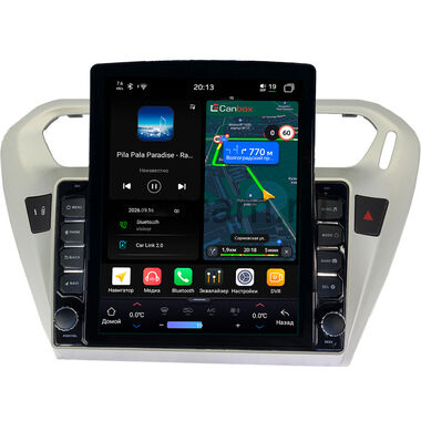 Peugeot 301 2012-2024 Canbox H-Line 6612-9118 на Android 14 (4G-SIM, 4/64, DSP, QLed, Tesla)