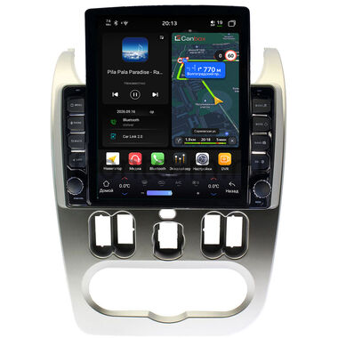Renault Logan, Sandero 2009-2015 Canbox H-Line 6612-9181 на Android 14 (4G-SIM, 4/64, DSP, QLed, Tesla)
