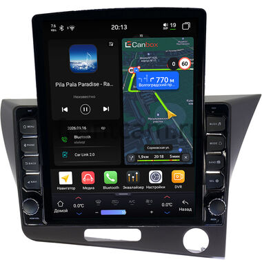 Honda CR-Z 2010-2016 (правый руль) Canbox H-Line 6613-9305 на Android 14 (4G-SIM, 6/128, DSP, QLed, Tesla)