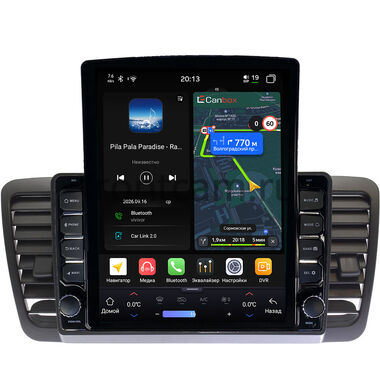 Subaru Legacy 4, Outback 3 2003-2009 (для авто без цветного дисплея, левый руль) Canbox H-Line 6613-9351 на Android 14 (4G-SIM, 6/128, DSP, QLed, Tesla)