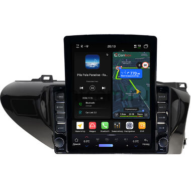 Toyota Hilux 8 2015-2024 (руль справа) Canbox H-Line 6613-10-2080 на Android 14 (4G-SIM, 6/128, DSP, QLed, Tesla) (для авто без магнитолы)
